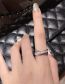 Fashion Two -piece Suit Copper Inlaid Cross -knot Ring Set