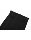 Fashion Black Polyester High Waist Split Flared Trousers