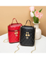 Fashion Red Pu Diamond Large -capacity Messenger Bag