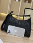 Fashion Grey Pu Love Embroidery Line Large Capacity Oblique Crossbag