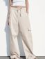 Fashion Apricot Polyester Worker Trousers