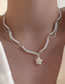 Fashion Love Pearl Beaded Shell Love Necklace