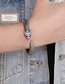 Fashion 1# Titanium Steel Droplet Leopard Open Bracelet