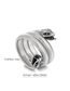 Fashion Silver Titanium Steel Snake -shaped Opening Bracelet