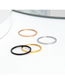 Fashion Gold-1mm-drop Oil-red Titanium Steel Drops Geometric Ring