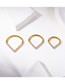 Fashion 10mm Titanium 512-gold Titanium Steel Inlaid Geometric Puncture Water Droplet -shaped Nose Rings