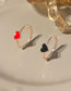 Fashion Rose Gold Alloy Drip Oil Love Ring Set