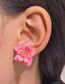 Fashion Yellow Color -frosted Flower Earrings