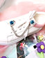Fashion Ab Color Diamond Chain Geometric Round Rhinestone Chain Shoe Laces Buckle