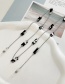 Fashion Black Acrylic Square Alloy Chain Glasses Chain Accessories