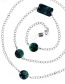 Fashion Dark Green Acrylic Geometric Alloy Chain Glasses Chain Accessories