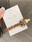 Fashion Champagne Diamond Flowers With One Word Hairpin