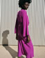 Fashion Purple Polyester Double -neck Dress