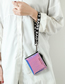 Fashion Magic Pink Pu Laser Folding Multifunctional Wallet