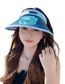 Fashion Black Pc Printed Large Eaves Empty Top With Fan Empty Top Sun Hat (charging)