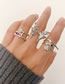 Fashion Butterfly Alloy Geometric Butterfly Opening Ring