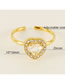Fashion Round Ring [white Diamond] Titanium Steel Inlaid Circular Opening Ring