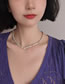Fashion N2532 Blue Stone Color Head Beaded Necklace