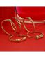 Fashion 1# Copper Gold -plated Diamonds And Leopard Bracelets