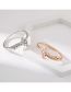 Fashion Gold Alloy Inlaid Pearl Irregular Opening Bracelet