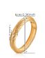 Fashion Gold Alloy Twist Bracelet