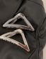 Fashion Silver Metal Triangle Grasp
