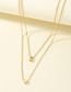 Fashion Letter S Metal 26 Letter Love Double Layer Necklace
