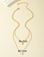 Fashion Letter A Metal 26 Letter Love Double Layer Necklace