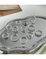 Fashion Silver 12 Pieces Of Irregular Modeling Ring