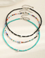 Fashion Color Beads Beads Inlaid Diamond Love Necklace