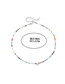 Fashion Color Beads Beads Inlaid Diamond Love Necklace