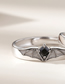 Fashion Silver Angel And Demon Wings Open Ring