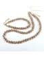 Fashion Set Pure Copper Geometric Color Ball Beads Beads Bracelet Necklace Set
