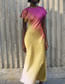 Fashion Printing Tie -dye Print Dress