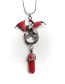 Fashion Red Alloy Geometric Night Light Dragon Crystal Necklace