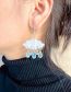 Fashion White Acrylic Water Droplet Flowing Su Yunuo Earrings