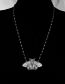 Fashion Silver Alloy Geometric Moth Jewelry Necklace