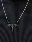 Fashion Black Alloy Geometric Bat Necklace
