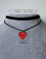 Fashion 1# Alloy Geometric Love Necklace