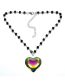 Fashion 2# Metal Love Round Ball Chain Necklace
