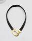 Fashion Black Alloy Geometry Necklace