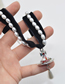 Fashion Black Black Velvet Pearl Saturn Fly Saucer Necklace