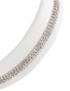 Fashion White Fabric Alloys Inlaid Diamond Flow Su Headband