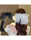 Fashion Grabbing-white (spring Clip) Net Yarn Round Bead Sequins Bow Hair Clip