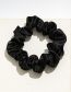 Fashion 6cm Color Diced Black Color Fold Hair Circle