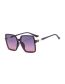 Fashion Purple Frame Gradually Gray Powder Pc Square Frame Sunglasses