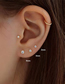 Fashion Gold-3 Only One Set Silver Diamond Gee Strus Earrings Set