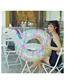Fashion 90 (350g) (cm) Rainbow Sequenant Princess Horse Thick Sequins Unicorn Swimming Ring