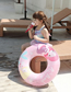 Fashion 60 (120g) (cm) Pink Mermaid Swimming Ring Pvc Cartoon Children's Swimming Ring