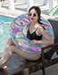 Fashion Color Five -star Swimming Ring Love Stars Sequenant Swimming Ring